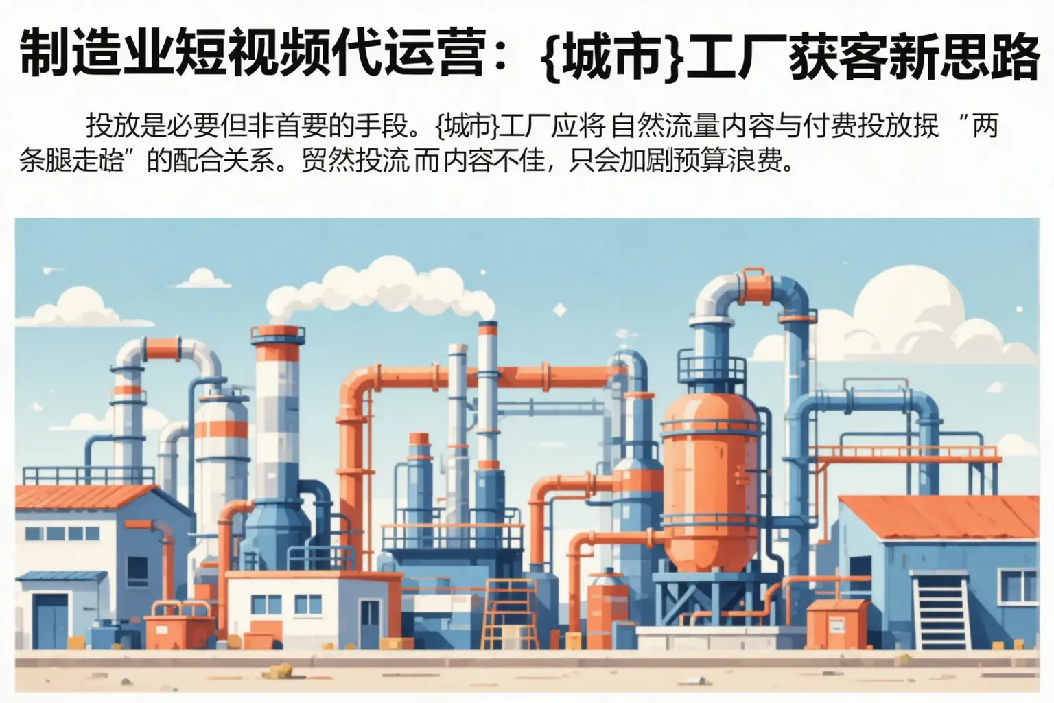 制造业短视频代运营：犍为工厂获客新思路